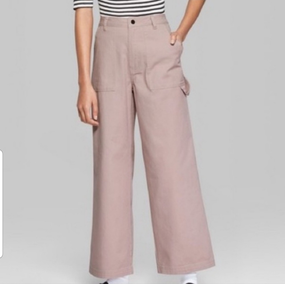WILD FABLE pink mauve cargo pants - Picture 5 of 8